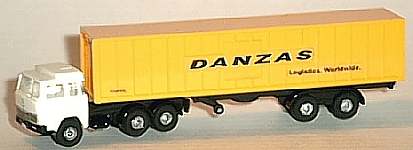 0299 WIKING MAGIRUS Container-Sattelzug DANZAS