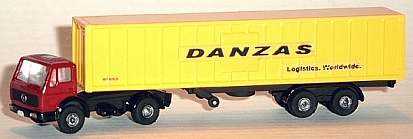 0309 WIKING MB Container-Sattelzug DANZAS