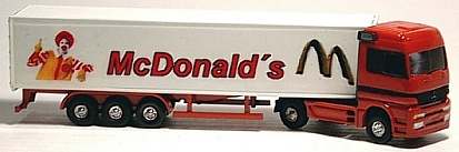 0358 WIKING MB Actros Koffer-Sattelzug McDonalds