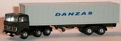 0414 WIKING MB LPS 1620 Container-Sattelzug DANZAS