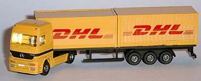 0434 WIKING MB Actros - Container DHL gelb