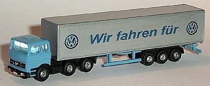0446 WIKING MB LPS Koffer-Sattelzug wir fahren fr VW