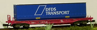 1331 DFDS 40er Schiebeplanen-Wechselbrcke-Taschenwagen Internet