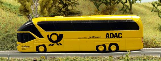1872 Rietze Bus - Starliner - ADAC - Deutsche Post  - links - Internet gross