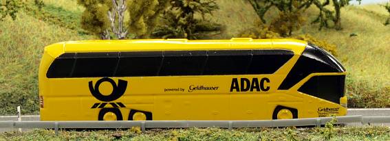 1872 Rietze Bus - Starliner - ADAC - Deutsche Post  - rechts - Internet gross